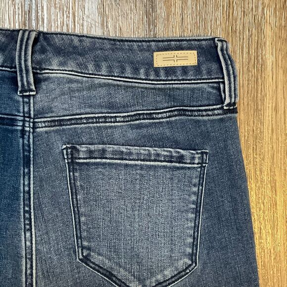 Liverpool Jeans Abby Crop Ibiza Skinny Scalloped Hem Stretch Blue Womens Size 4 - Picture 9 of 11